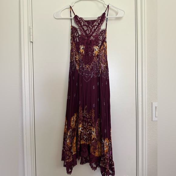Free People Burgundy Dress - Picture 2 of 3